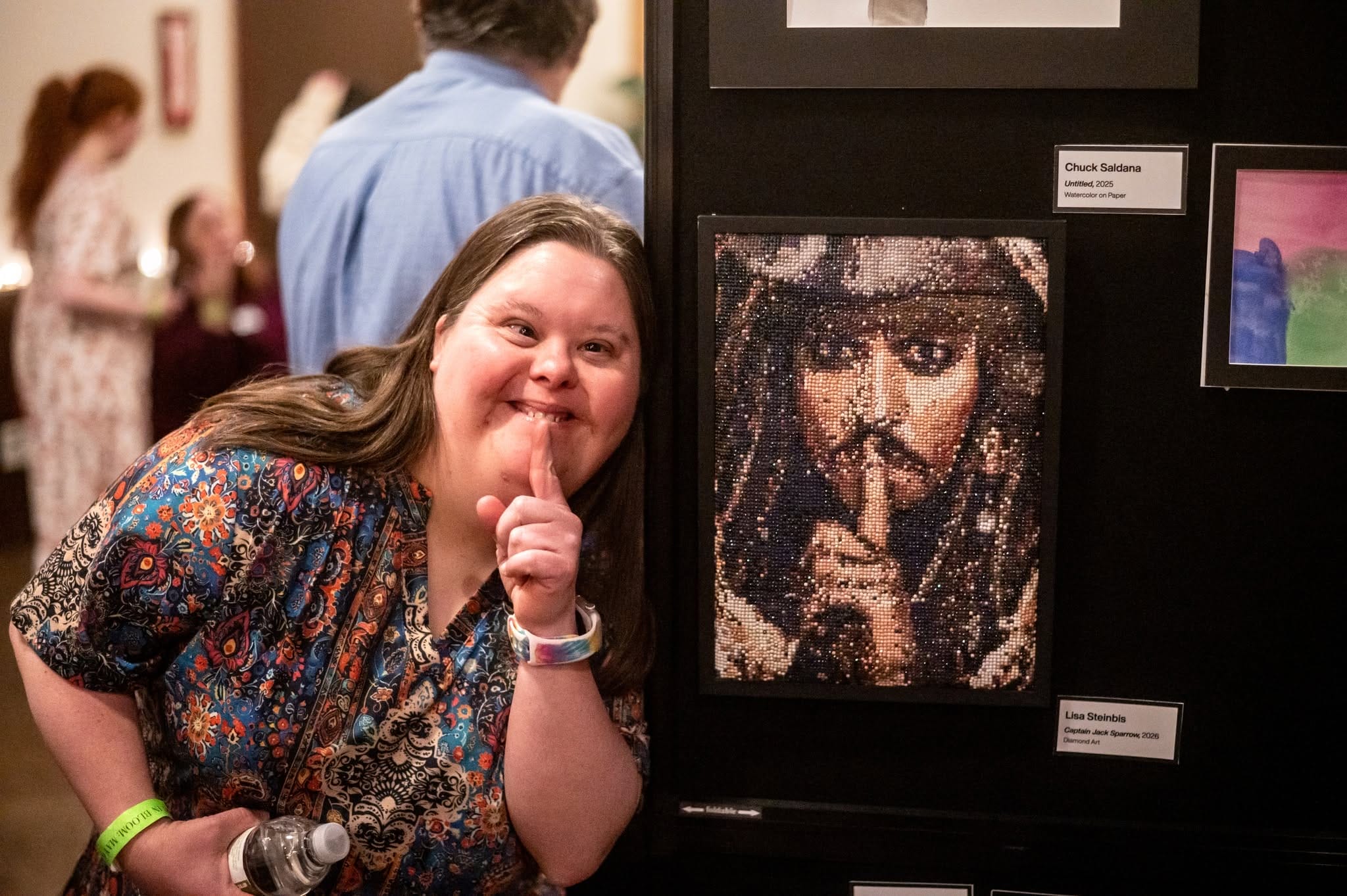Art Show Participate Posing As Diamond Art Jack Sparrow.