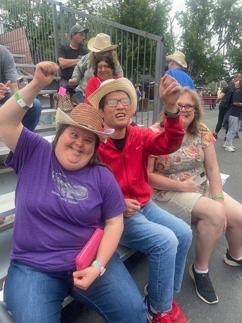 Opportunity House participants enjoying a recreation activity together.